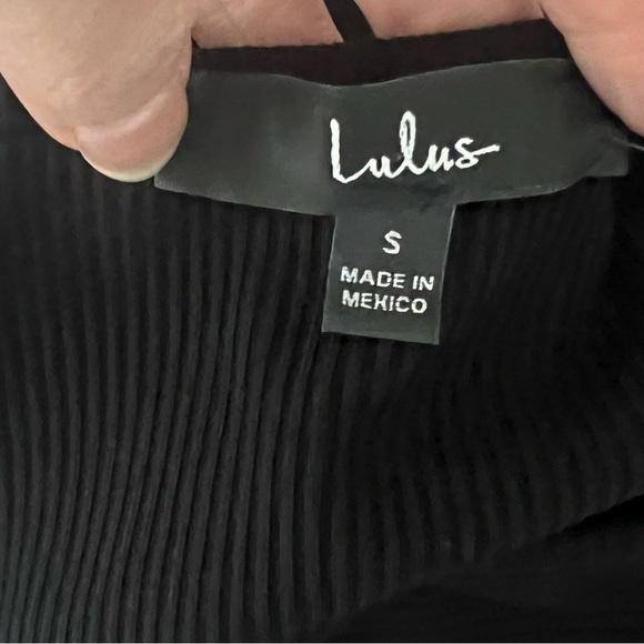 Lulus Black Bodysuit Asymmetrical‎ NWT - Picture 5 of 6